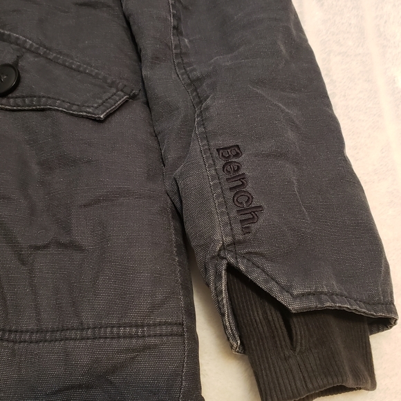 SOLD Bench Dark Gray Faux Fur Lined Utility Jacket - Picture 7 of 16